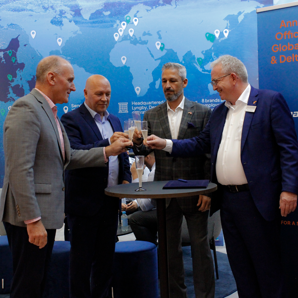 Celebrating Global Boiler Services and Delta Marine Technik LLC new partnership agreement