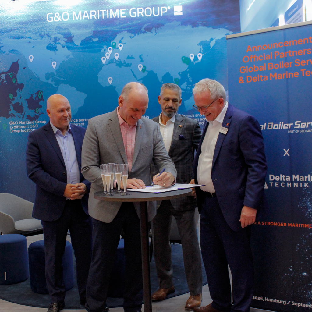 Global Boiler Services signing Delta Marine Technik LLC